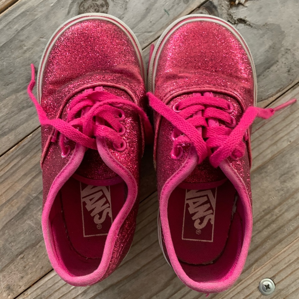 Hot Pink Glitter Vans
